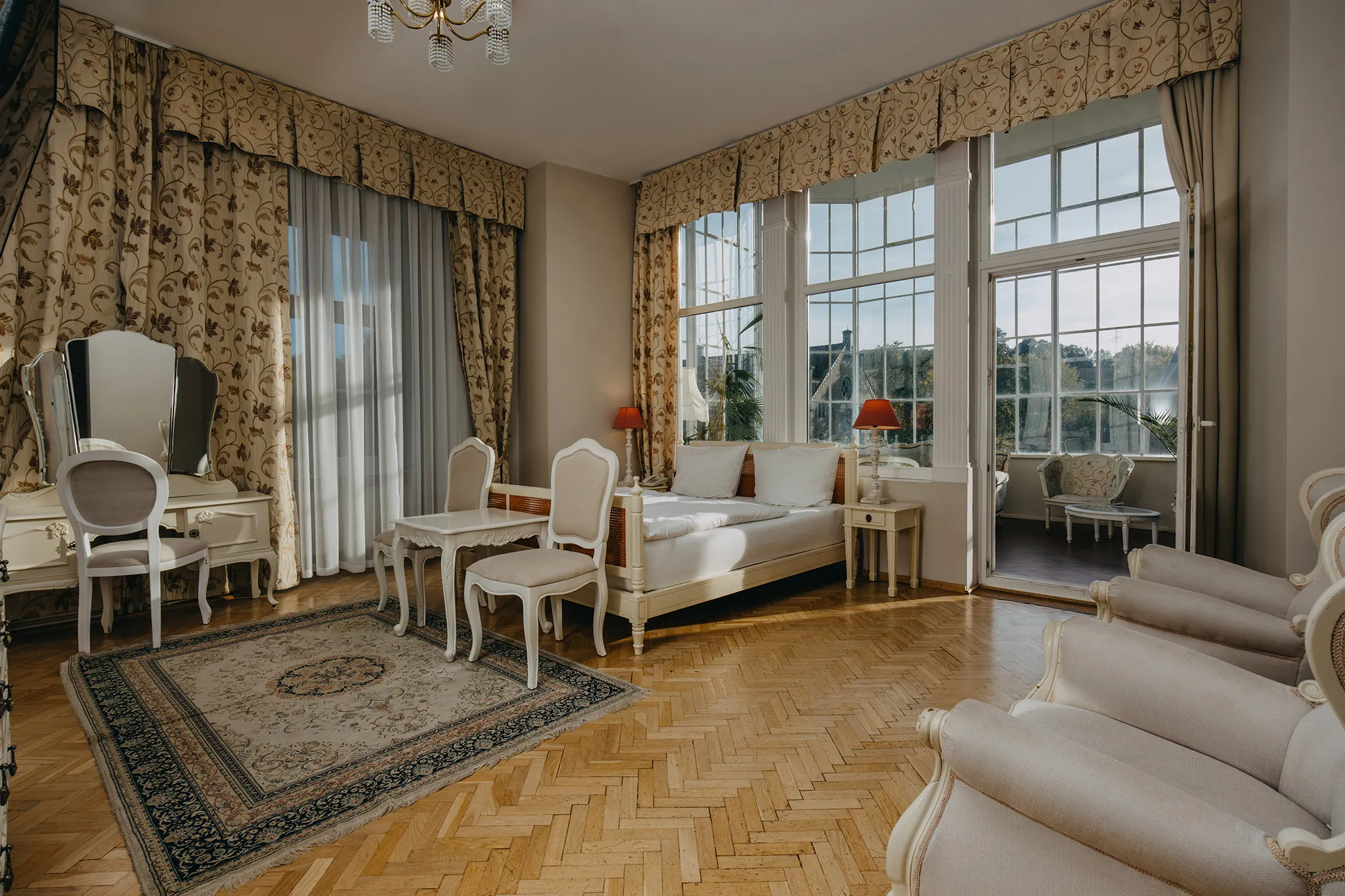Stylowy pokój w Pałacu Brunów